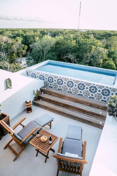 Apartamento Boho Penthouse Sunset View Priv. Pool Aldea Zama